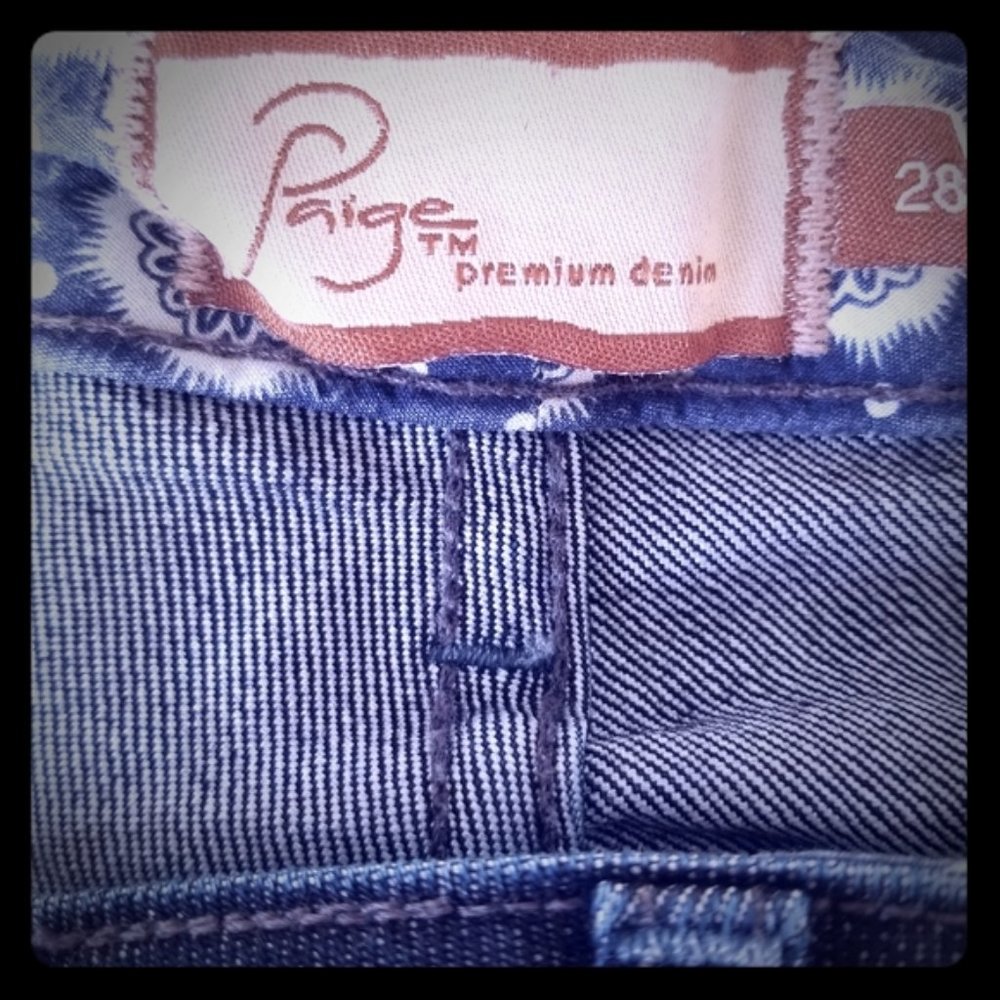 (W28) Paige Rising Glen High Waist Bootcut Denim Classic Western Contemporary